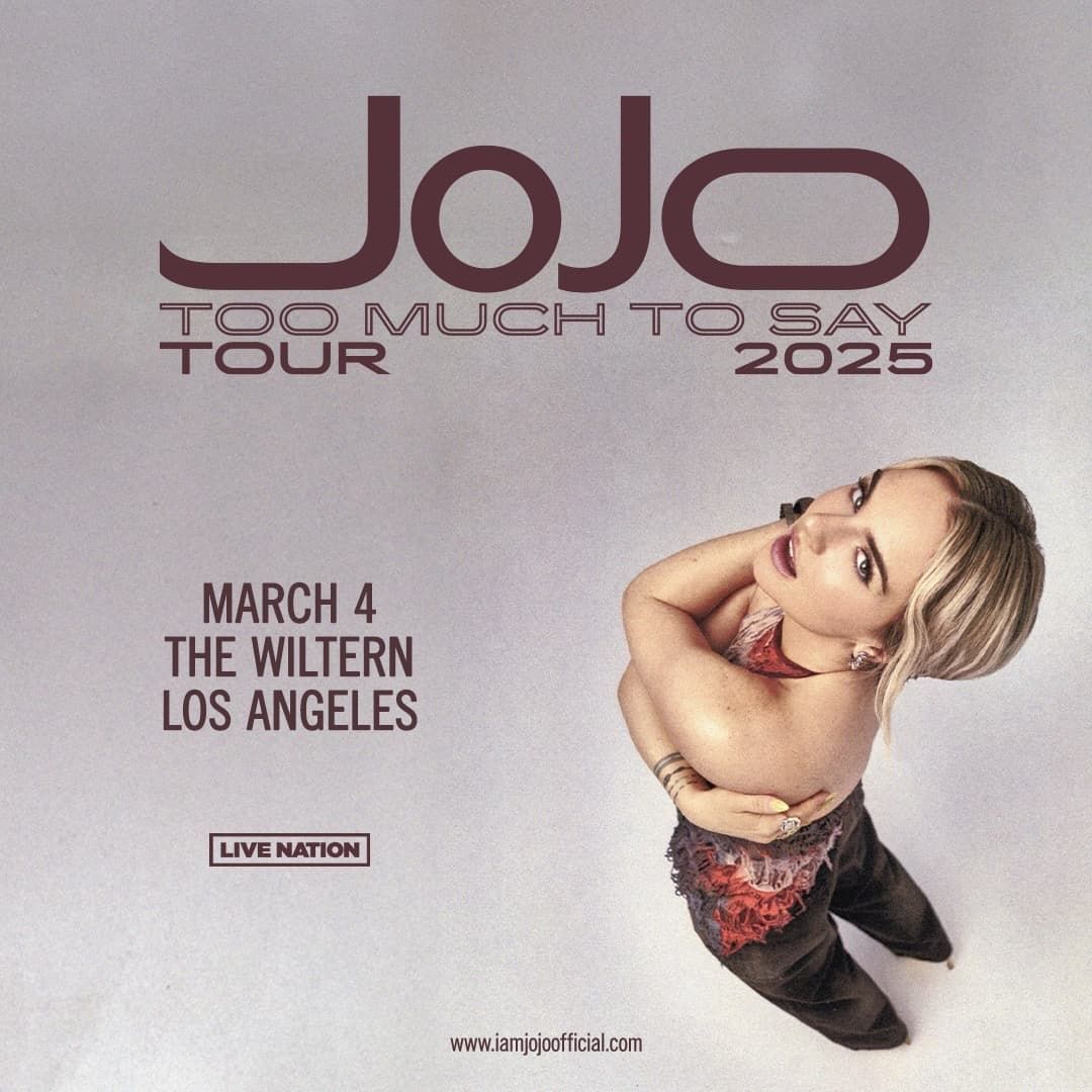 JoJo Too Much To Say Tour