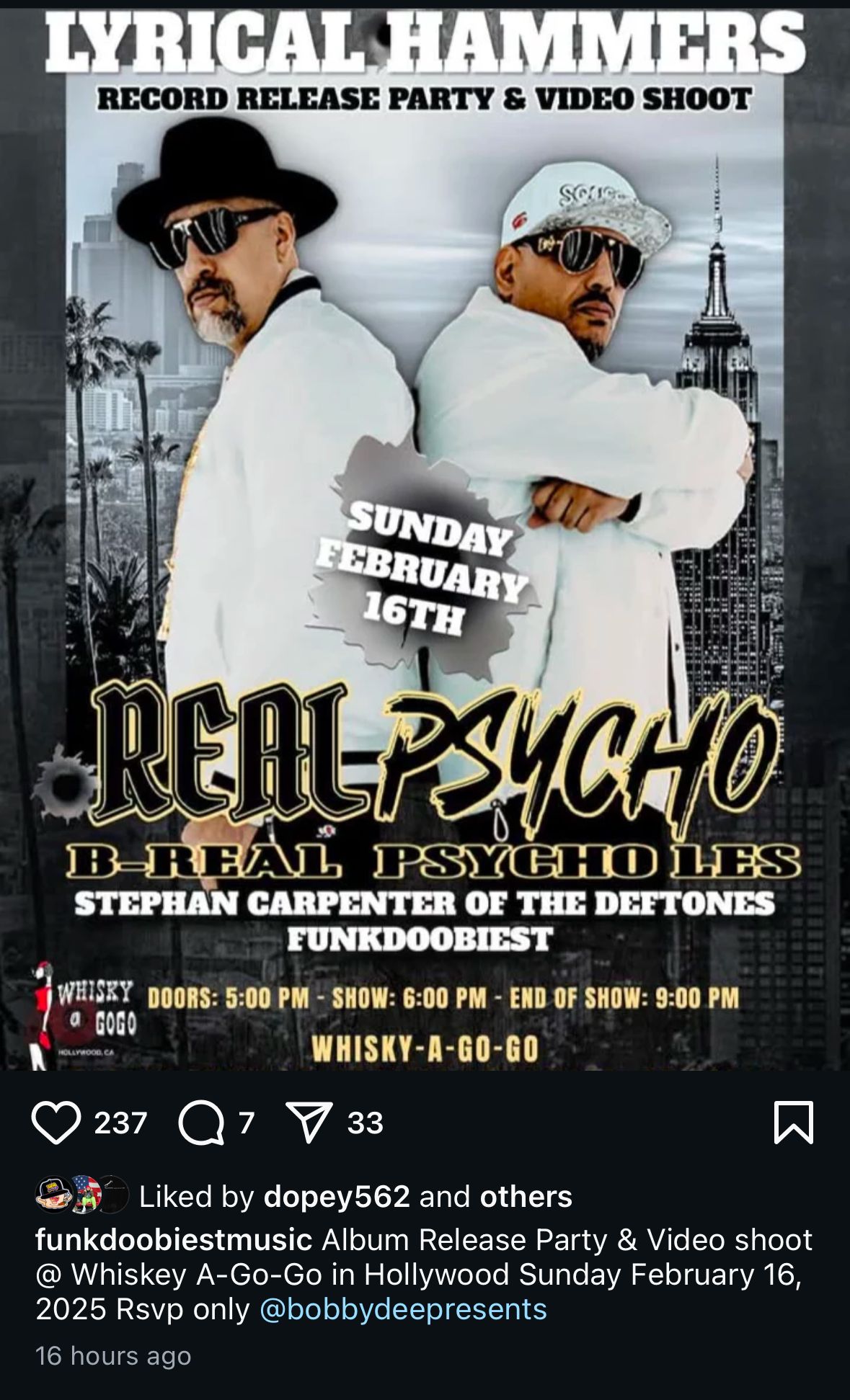 Lyrical Hammers Record Release Party & Video Shoot