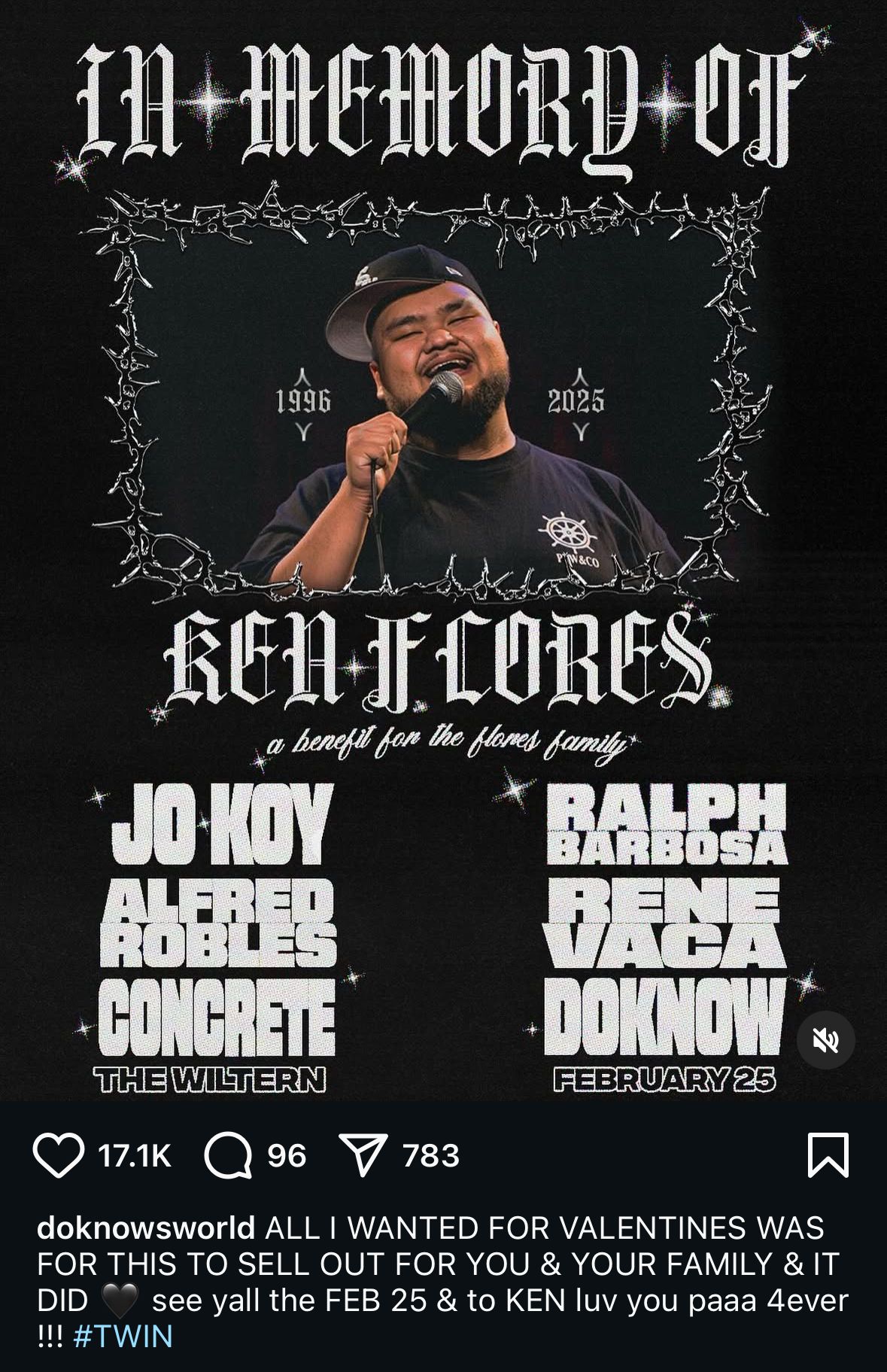 KEN FLORES: A benefit for the Flores Family