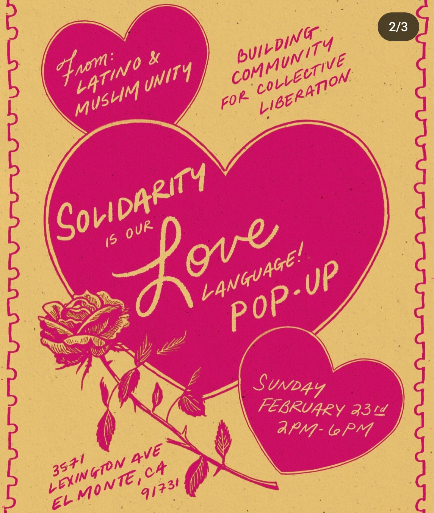 Solidarity is our Love Language! Pop-Up