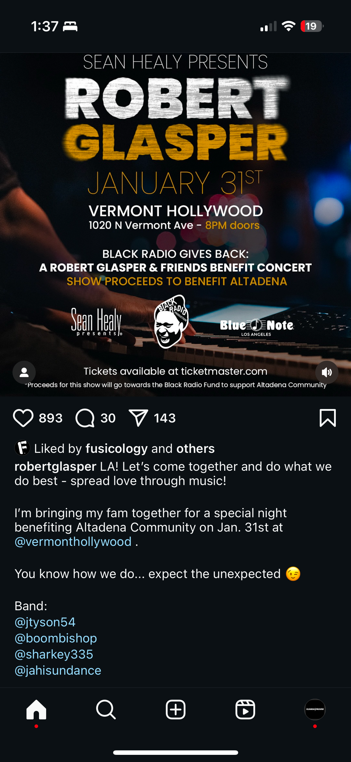 Robert Glasper Benefit Concert
