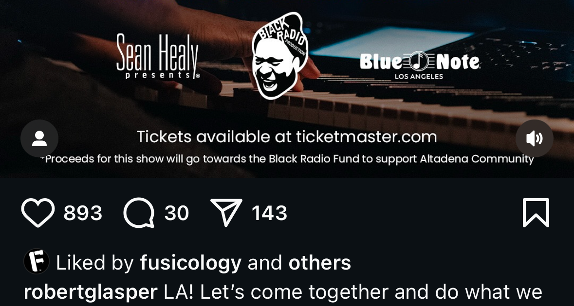 Robert Glasper Benefit Concert