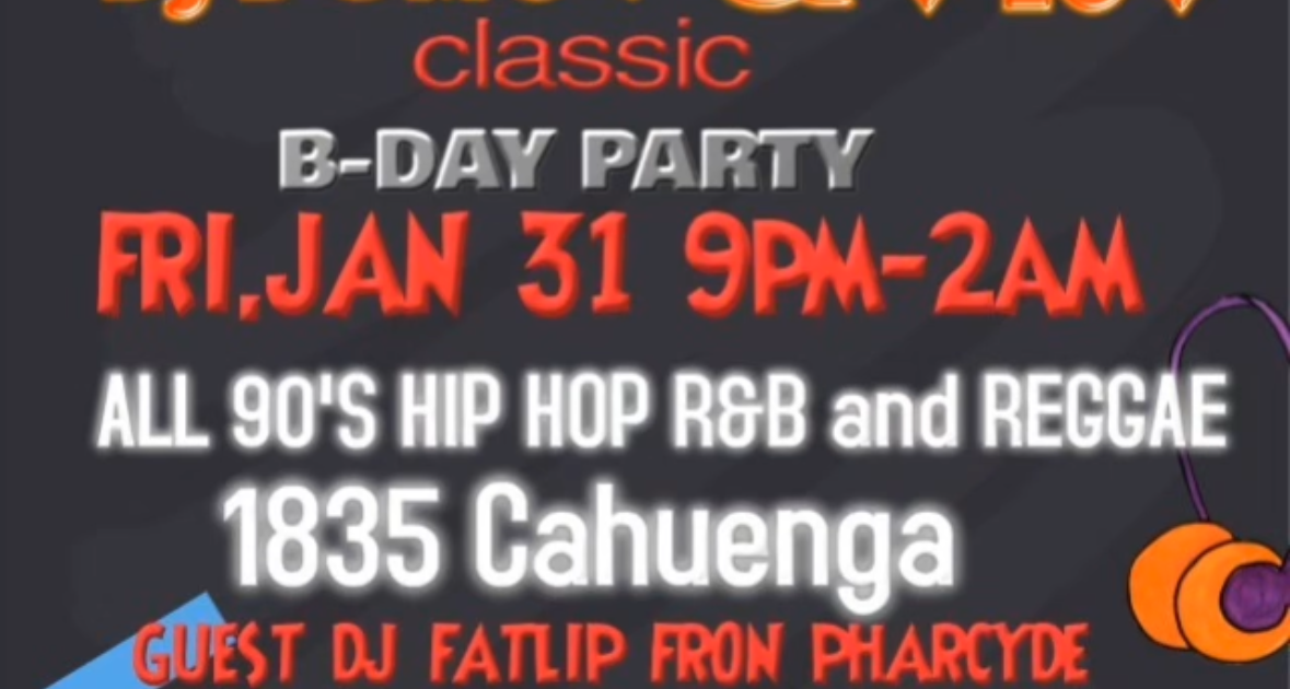 Back to 90s B-Day Party